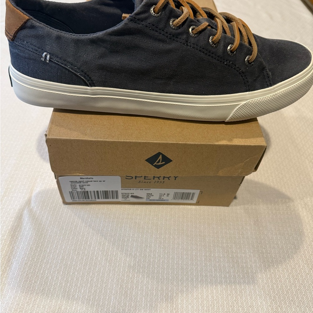 Men’s Sperry Striper 2 Navy 11.5 - Picture 2 of 2